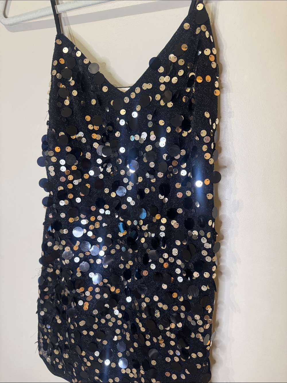 Ramy Brook Tanya Metallic Sequin Mini Dress | Size 2 - Picture 4 of 9
